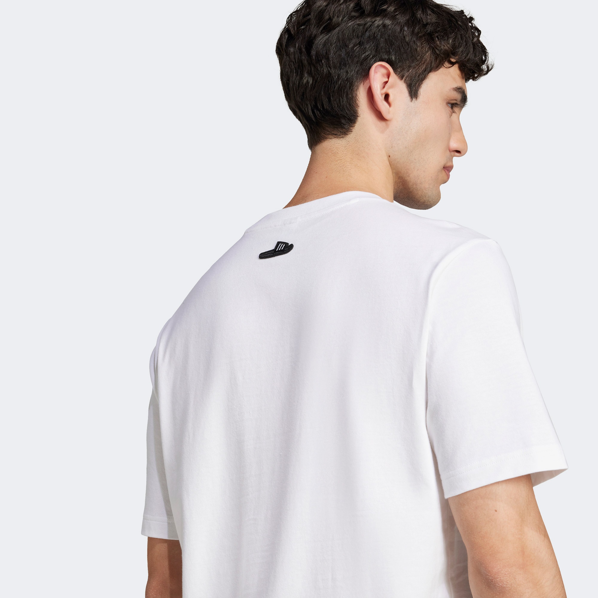 adidas Lounge Slides Graphic Erkek Beyaz T-Shirt