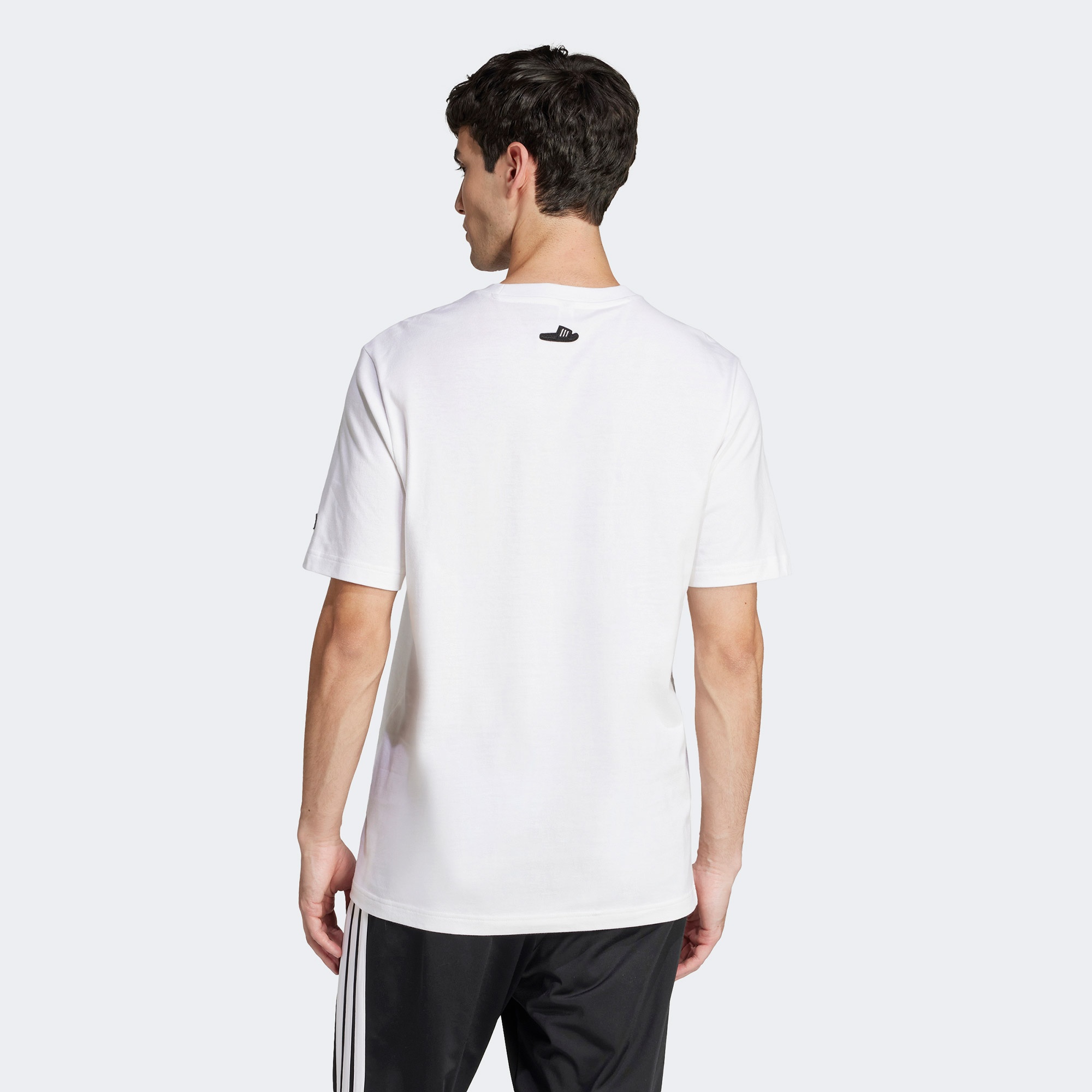 adidas Lounge Slides Graphic Erkek Beyaz T-Shirt