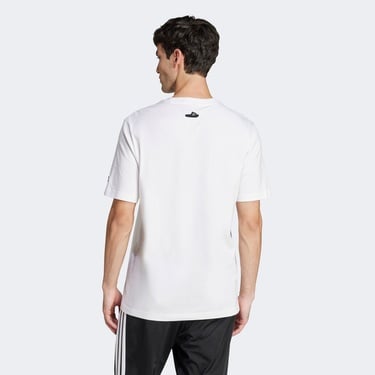  adidas Lounge Slides Graphic Erkek Beyaz T-Shirt