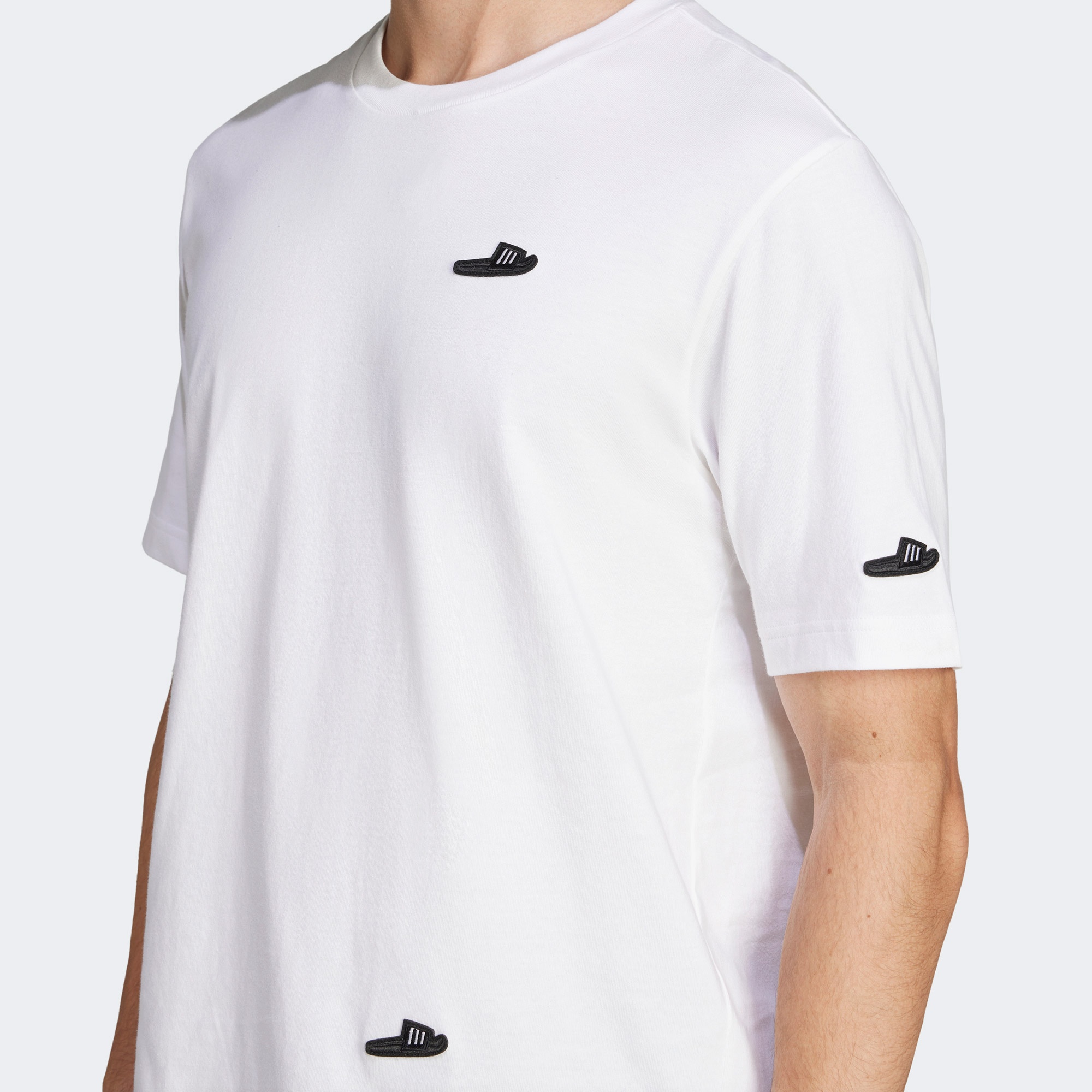 adidas Lounge Slides Graphic Erkek Beyaz T-Shirt