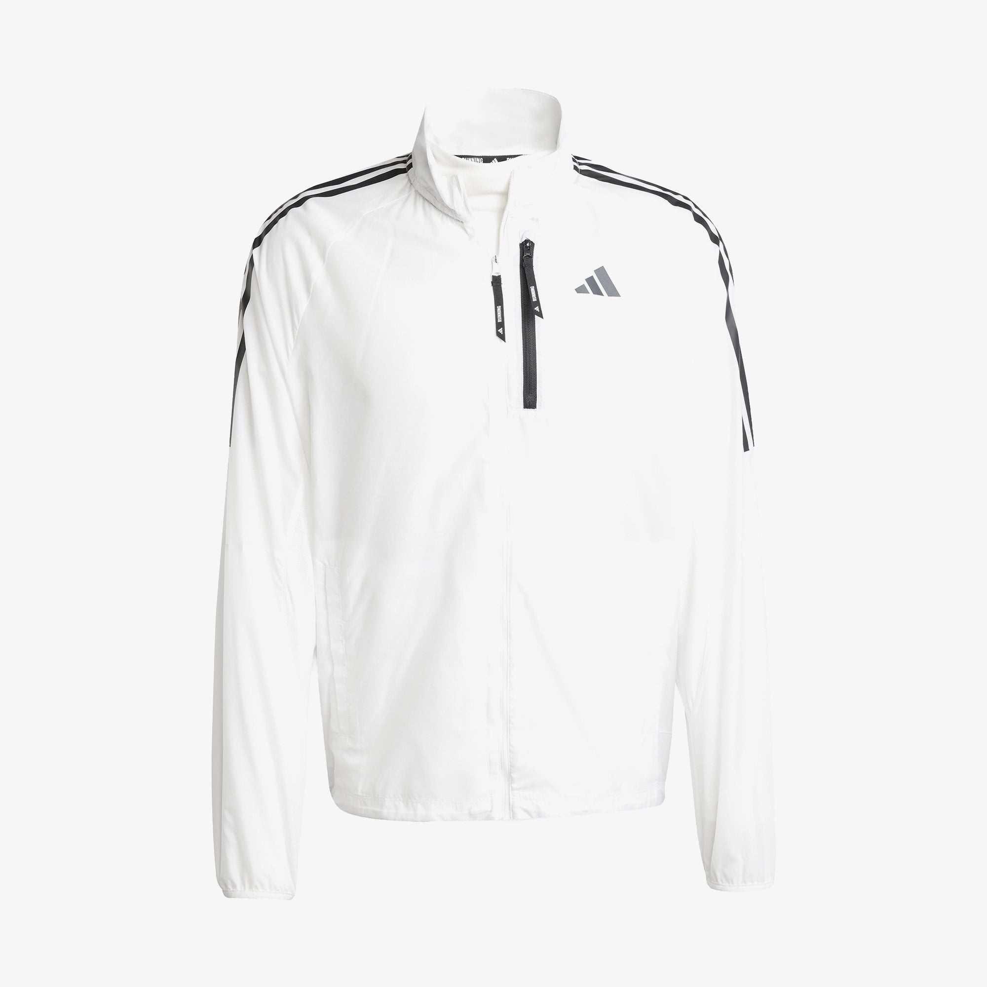 adidas Own The Run 3 Stripes Packable Erkek Beyaz Ceket