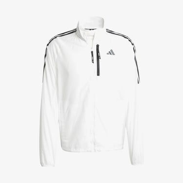  adidas Own The Run 3 Stripes Packable Erkek Beyaz Ceket
