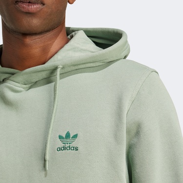  adidas Trefoil Essentials Erkek Yeşil Sweatshirt