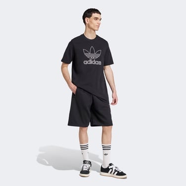  adidas Adicolor Outline Trefoil Erkek Siyah T-Shirt