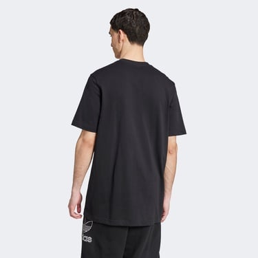  adidas Adicolor Outline Trefoil Erkek Siyah T-Shirt