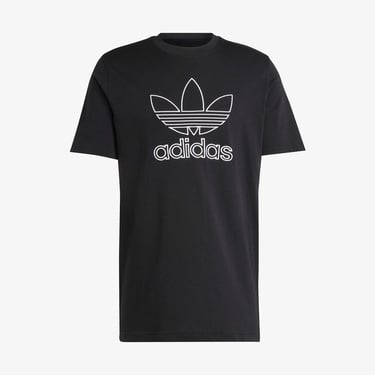  adidas Adicolor Outline Trefoil Erkek Siyah T-Shirt