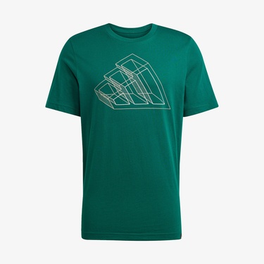  adidas Tec Outline Graphic Erkek Yeşil T-Shirt