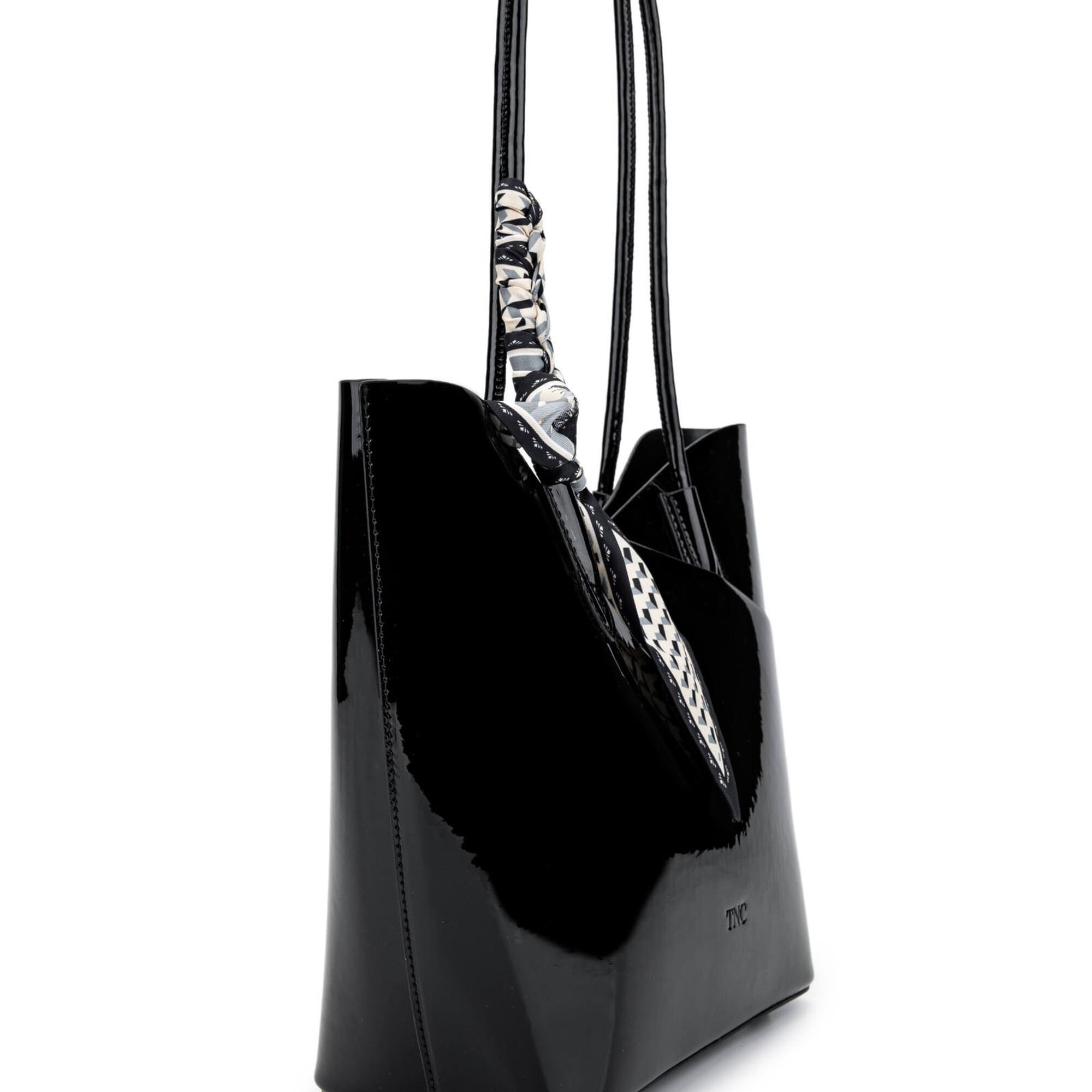 Tamer Tanca Kadın Vegan Siyah Rugan Kol Çantası