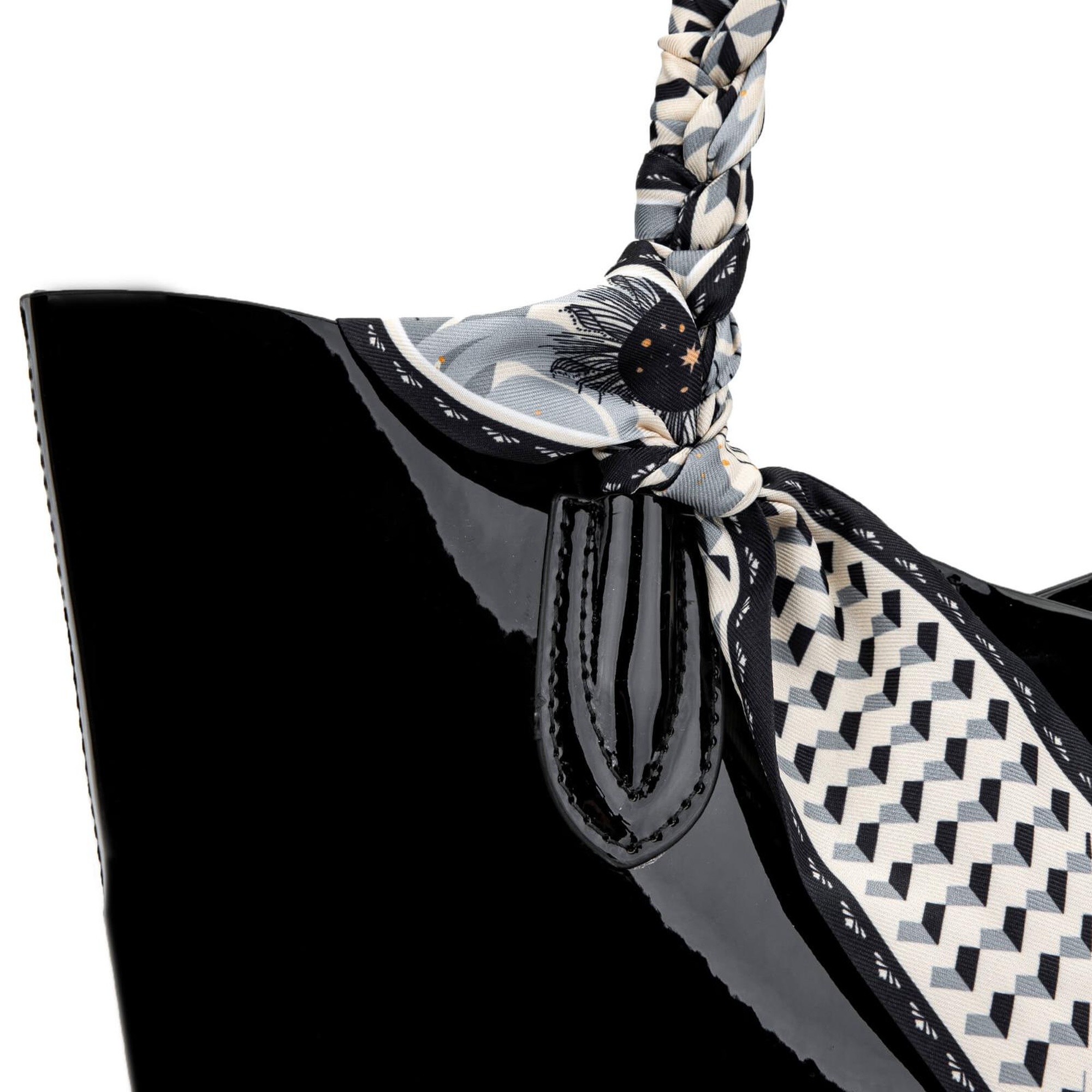 Tamer Tanca Kadın Vegan Siyah Rugan Kol Çantası