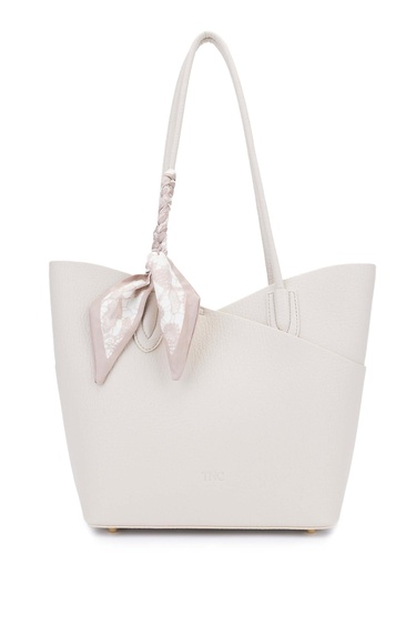  Tamer Tanca Kadın Vegan Bej Kol Çantası