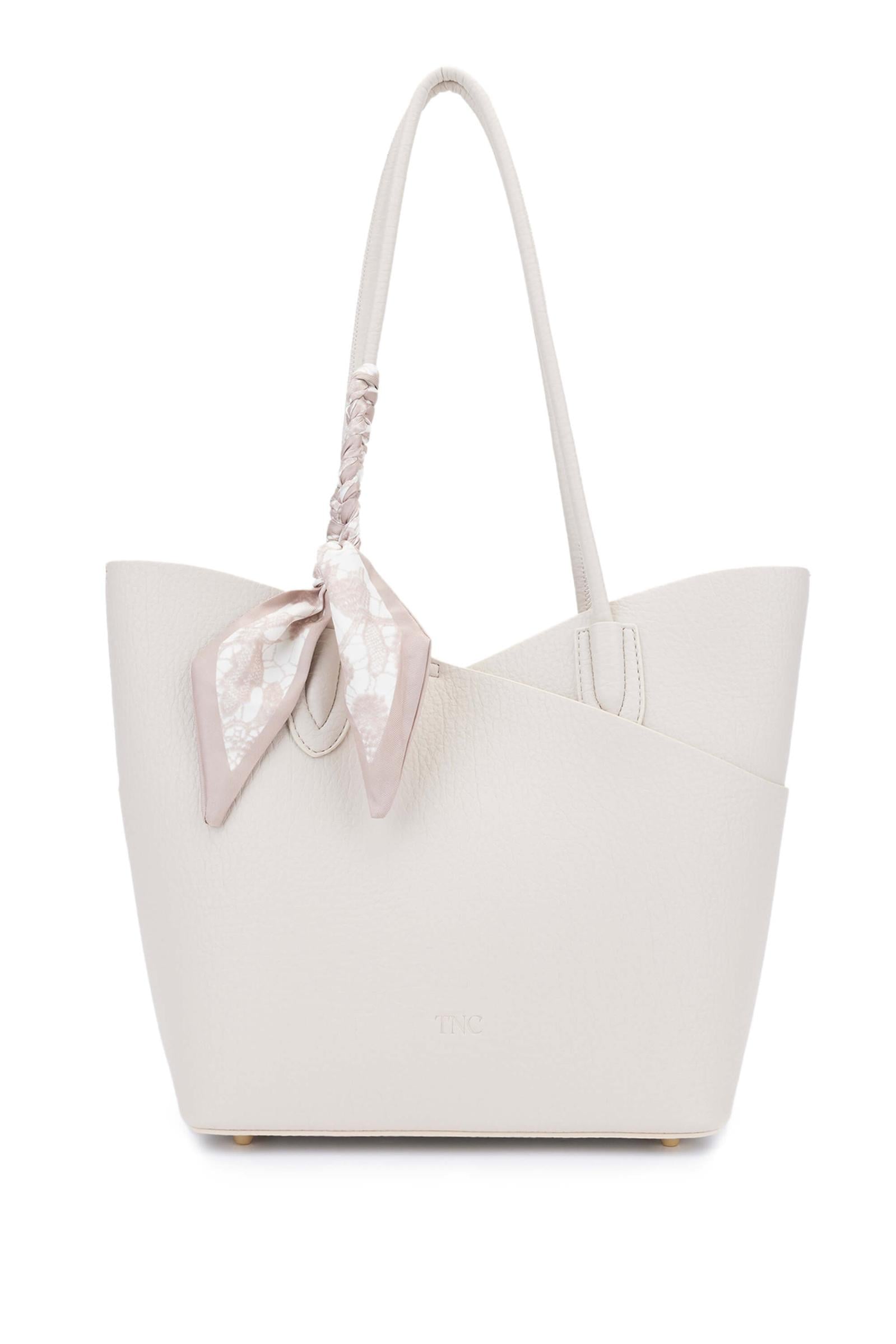  Tamer Tanca Kadın Vegan Bej Kol Çantası