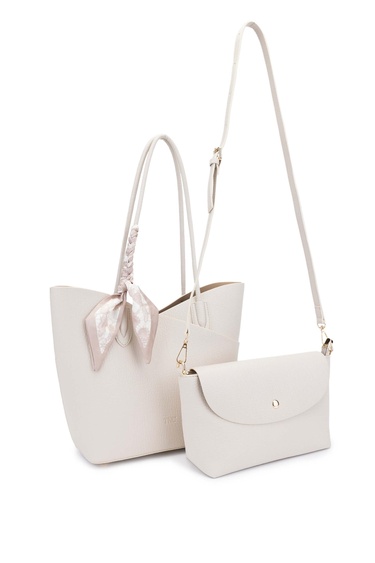  Tamer Tanca Kadın Vegan Bej Kol Çantası