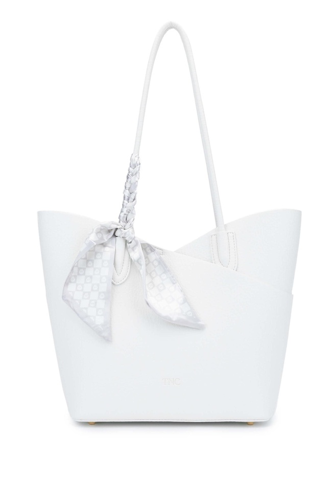  Tamer Tanca Kadın Vegan Beyaz Kol Çantası