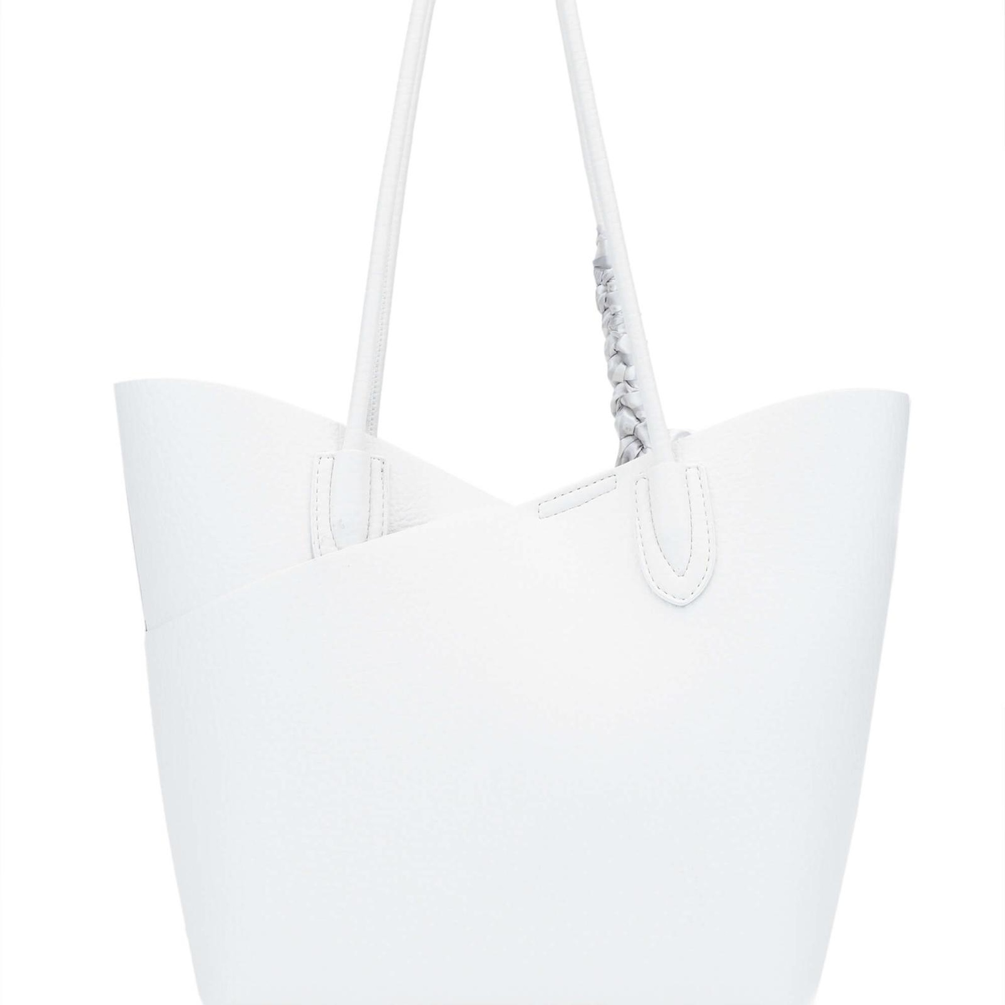 Tamer Tanca Kadın Vegan Beyaz Kol Çantası