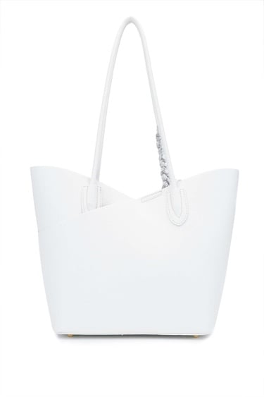  Tamer Tanca Kadın Vegan Beyaz Kol Çantası