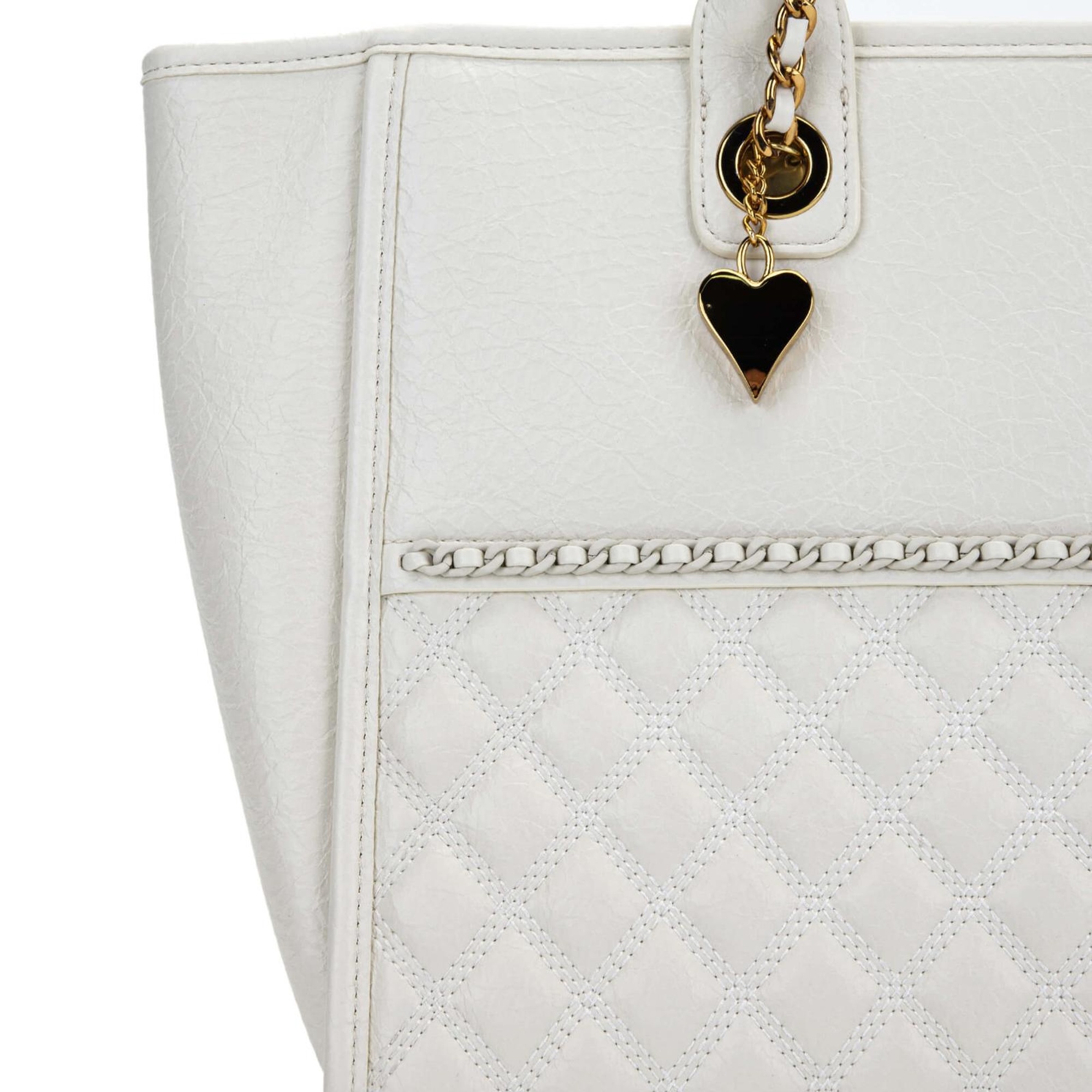 Tamer Tanca Kadın Vegan Beyaz Kol Çantası