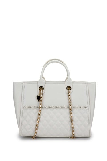  Tamer Tanca Kadın Vegan Beyaz Kol Çantası