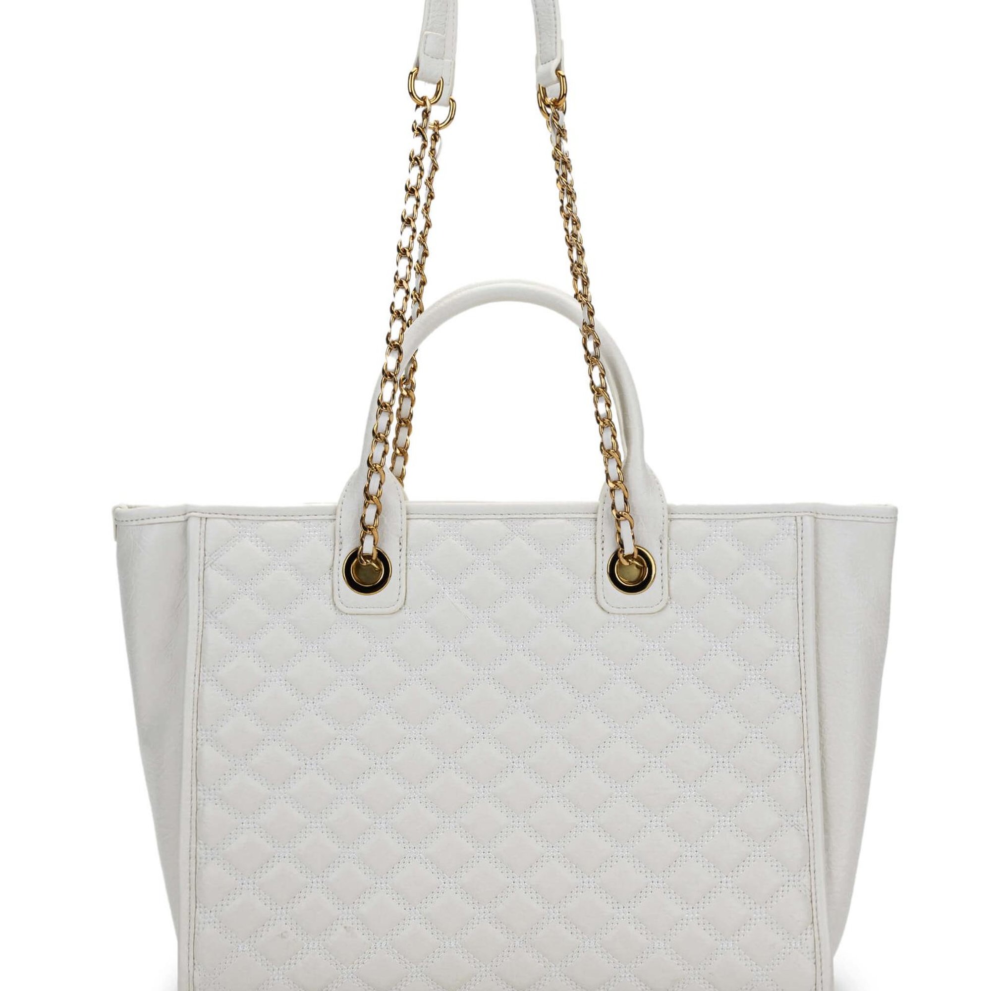 Tamer Tanca Kadın Vegan Beyaz Kol Çantası