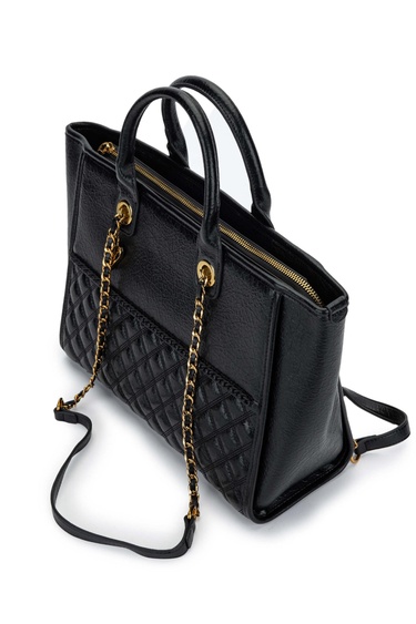  Tamer Tanca Kadın Vegan Siyah Kol Çantası