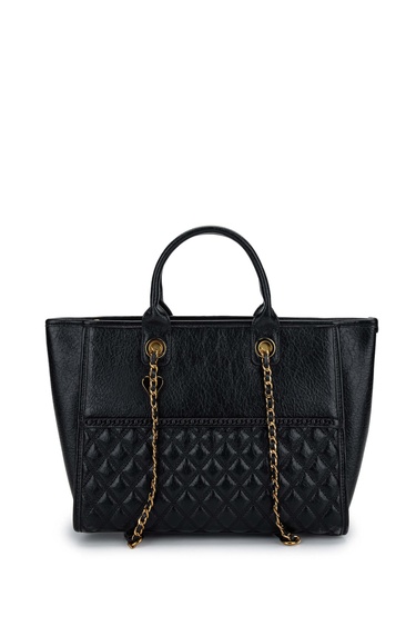  Tamer Tanca Kadın Vegan Siyah Kol Çantası