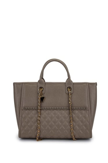  Tamer Tanca Kadın Vegan Taupe Kol Çantası