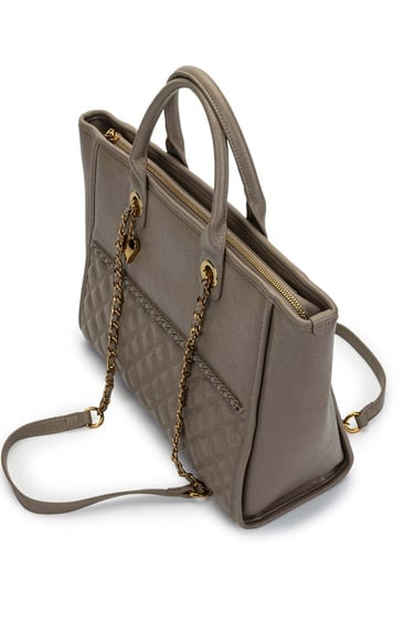  Tamer Tanca Kadın Vegan Taupe Kol Çantası