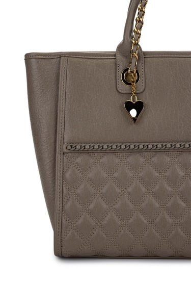  Tamer Tanca Kadın Vegan Taupe Kol Çantası