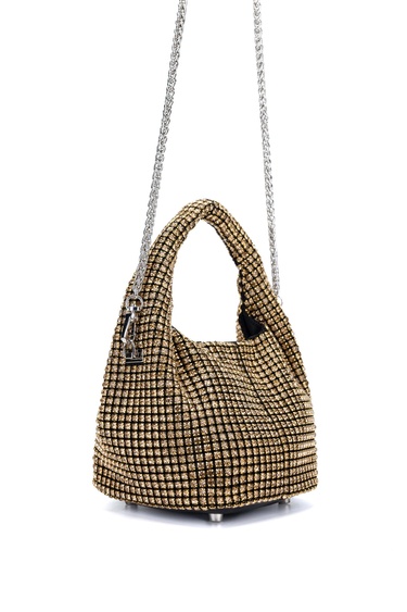  Tamer Tanca Kadın Vegan Altın Omuz Çanta