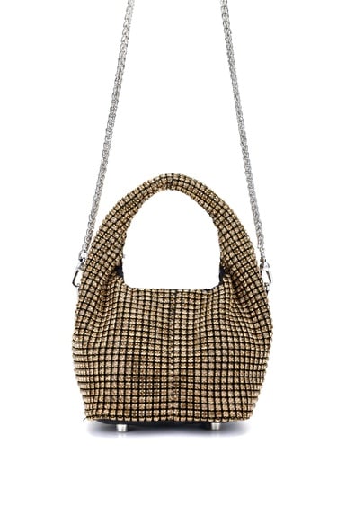  Tamer Tanca Kadın Vegan Altın Omuz Çanta