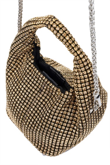  Tamer Tanca Kadın Vegan Altın Omuz Çanta