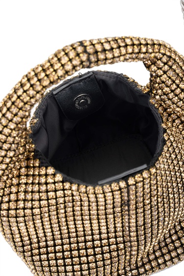  Tamer Tanca Kadın Vegan Altın Omuz Çanta