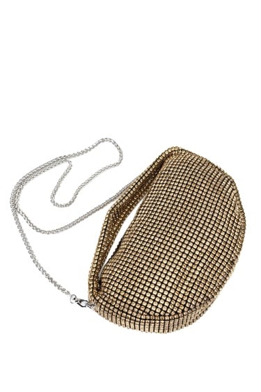  Tamer Tanca Kadın Vegan Altın Omuz Çanta