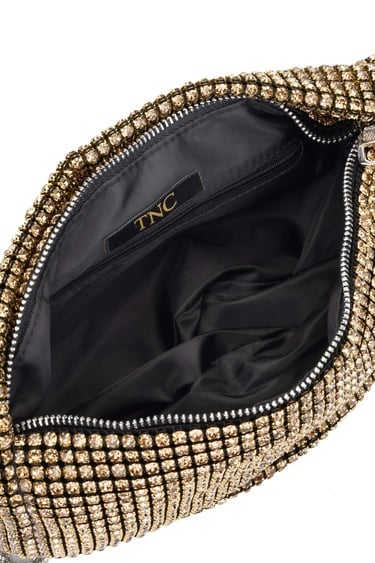  Tamer Tanca Kadın Vegan Altın Omuz Çanta