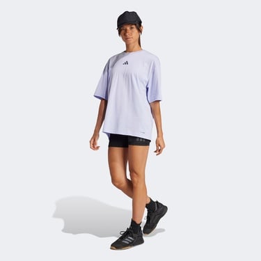  adidas Climacool Training Graphic Kadın Mor T-Shirt