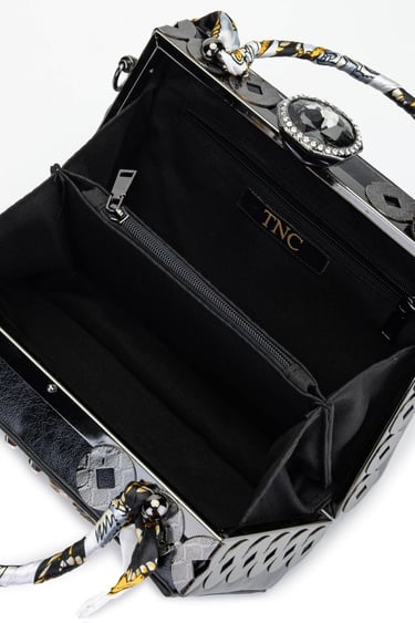  Tamer Tanca Kadın Vegan Siyah El Çantası