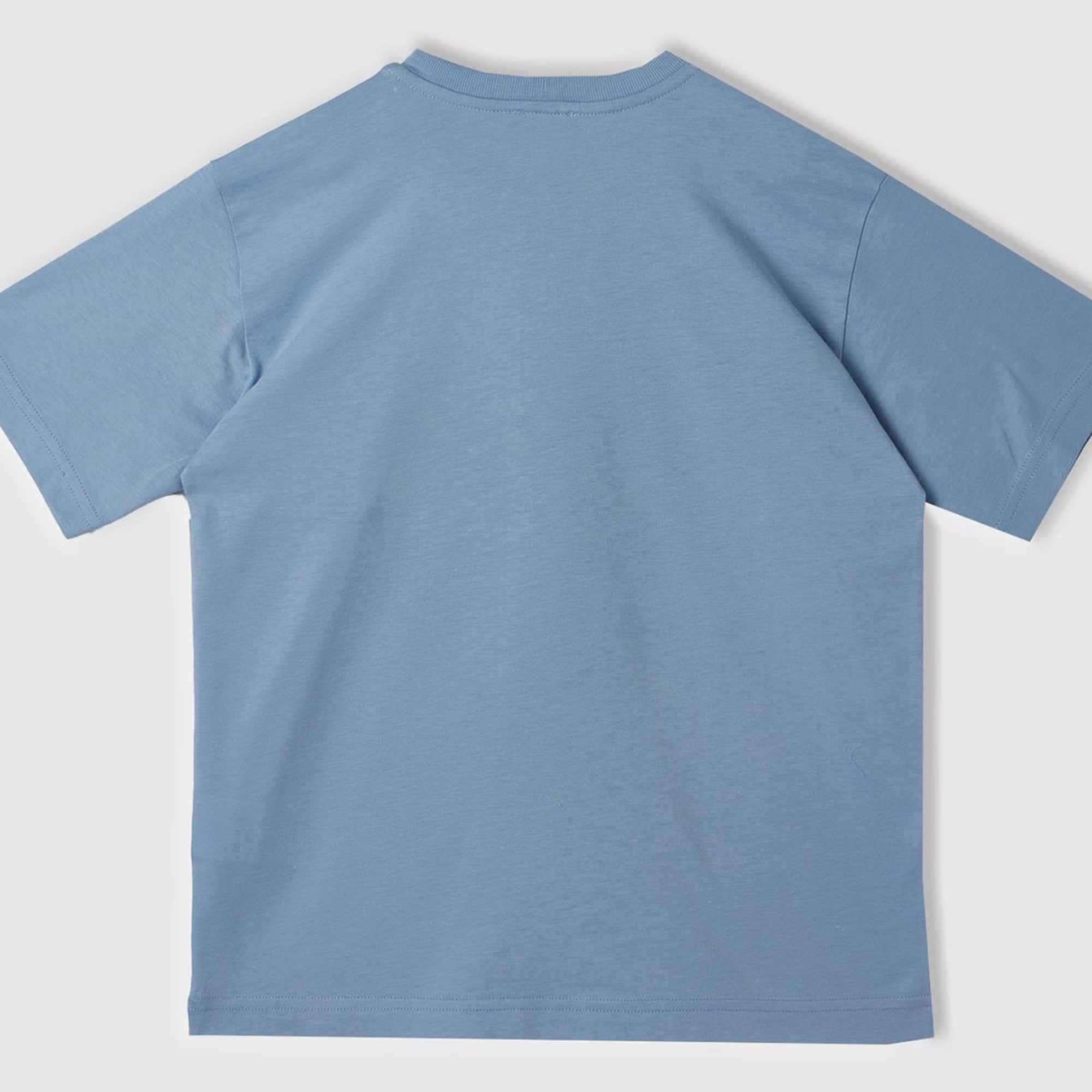 Erkek Çocuk Havacı Mavi Grafik Baskılı T-Shirt