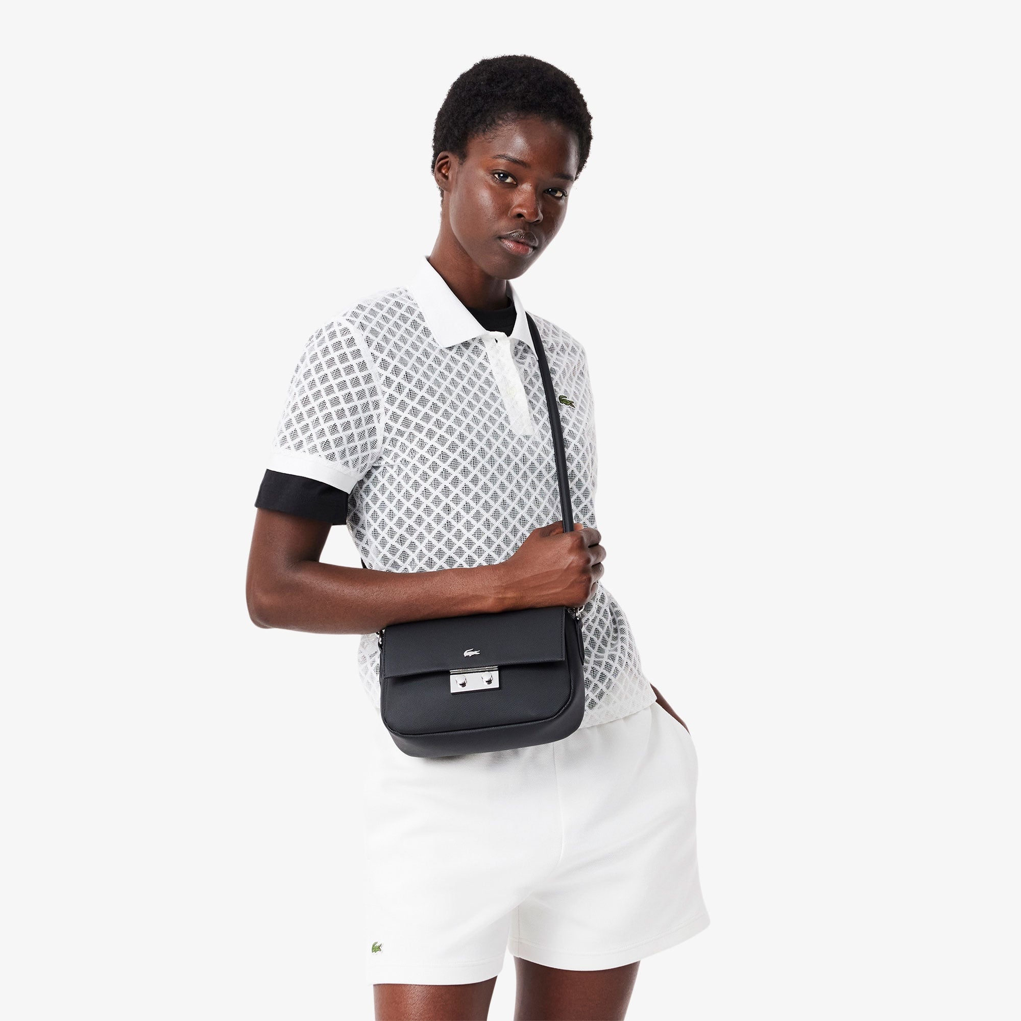 Lacoste Daily City Kadın Siyah Postacı Çantası