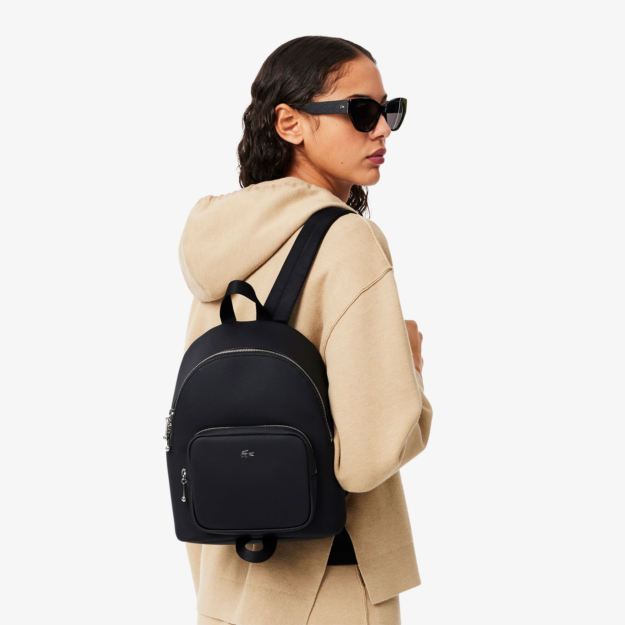 Lacoste Daily City Kadın Siyah Sırt Çantası