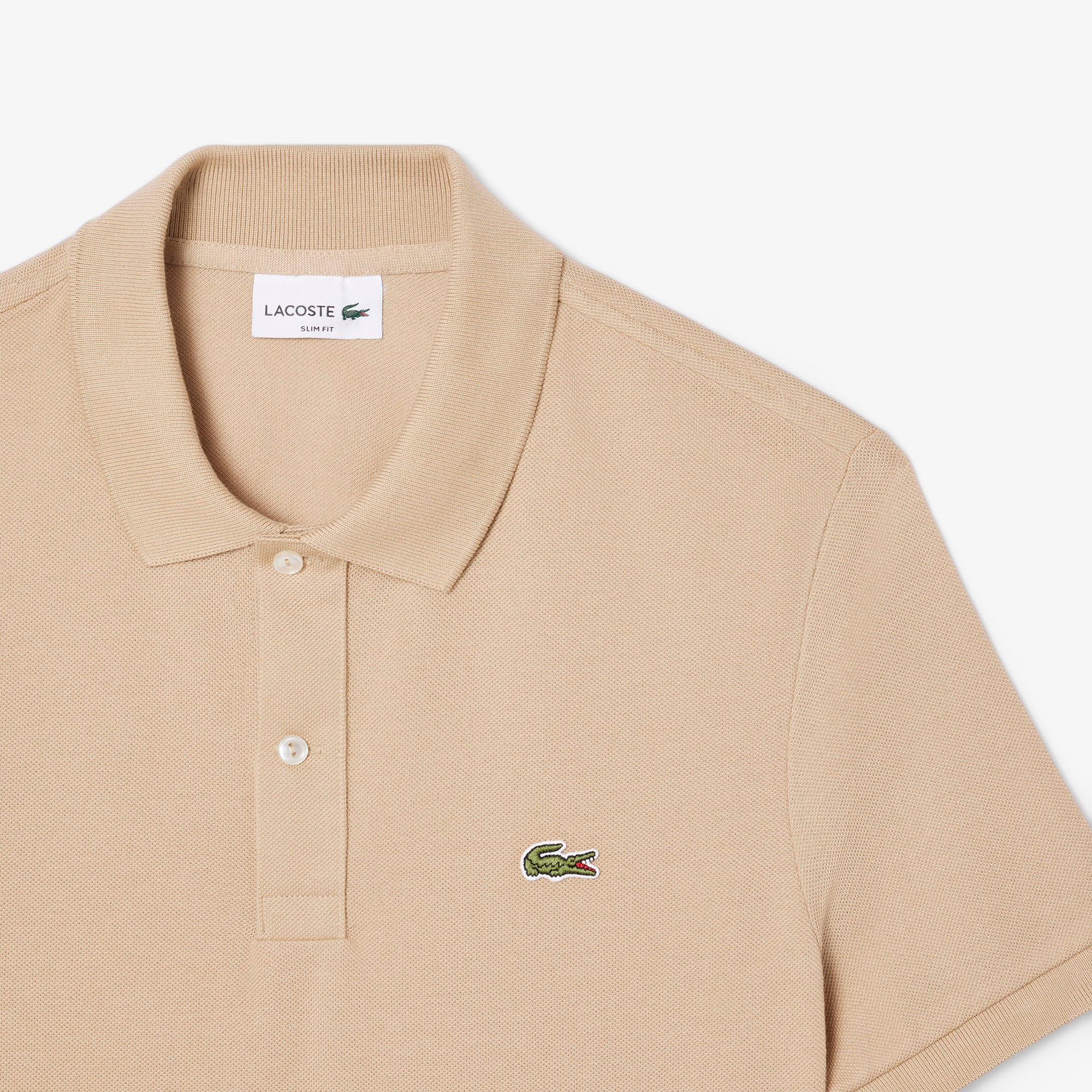 Lacoste L.12.12 Erkek Slim Fit Bej Polo