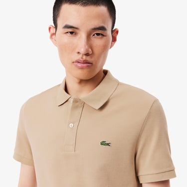 Lacoste L.12.12 Erkek Slim Fit Bej Polo