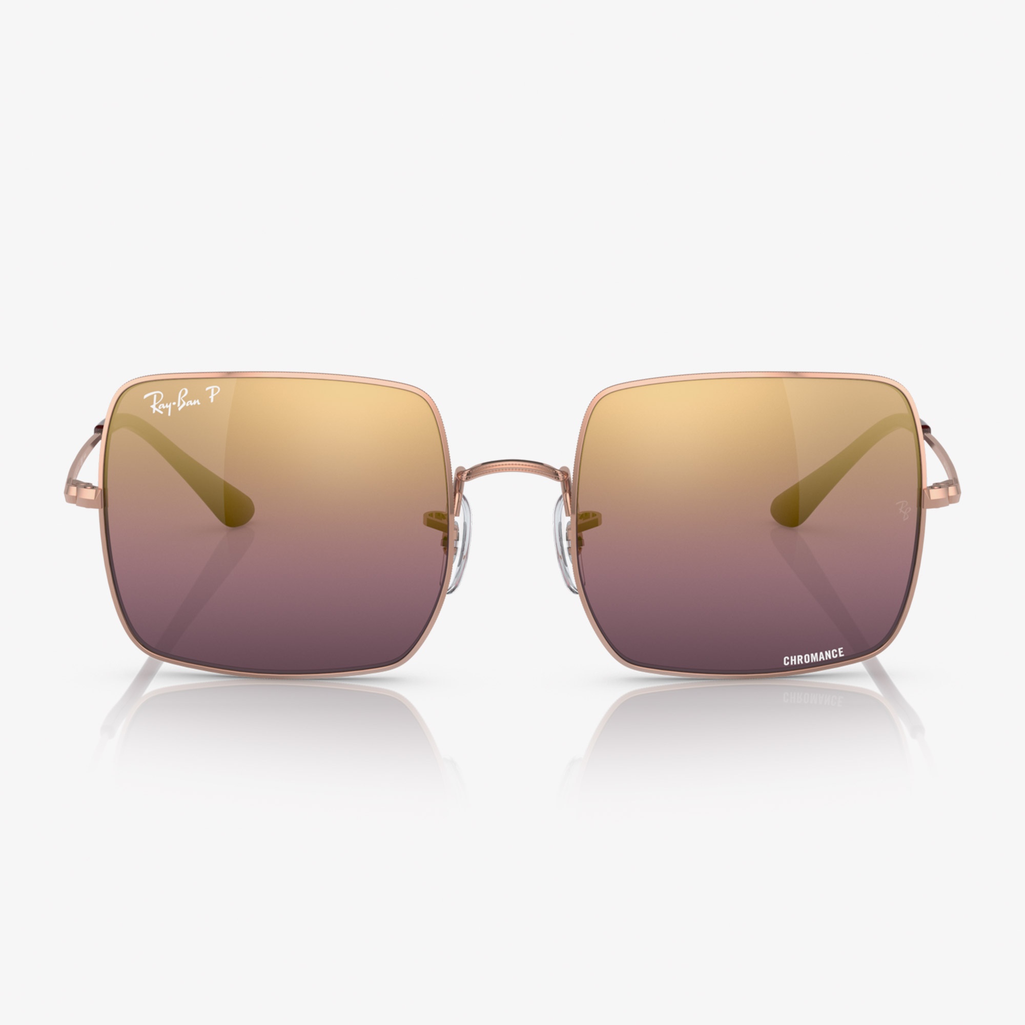 Ray-Ban Square 1971 Chromance RB1971 Kadın Pembe Güneş Gözlüğü