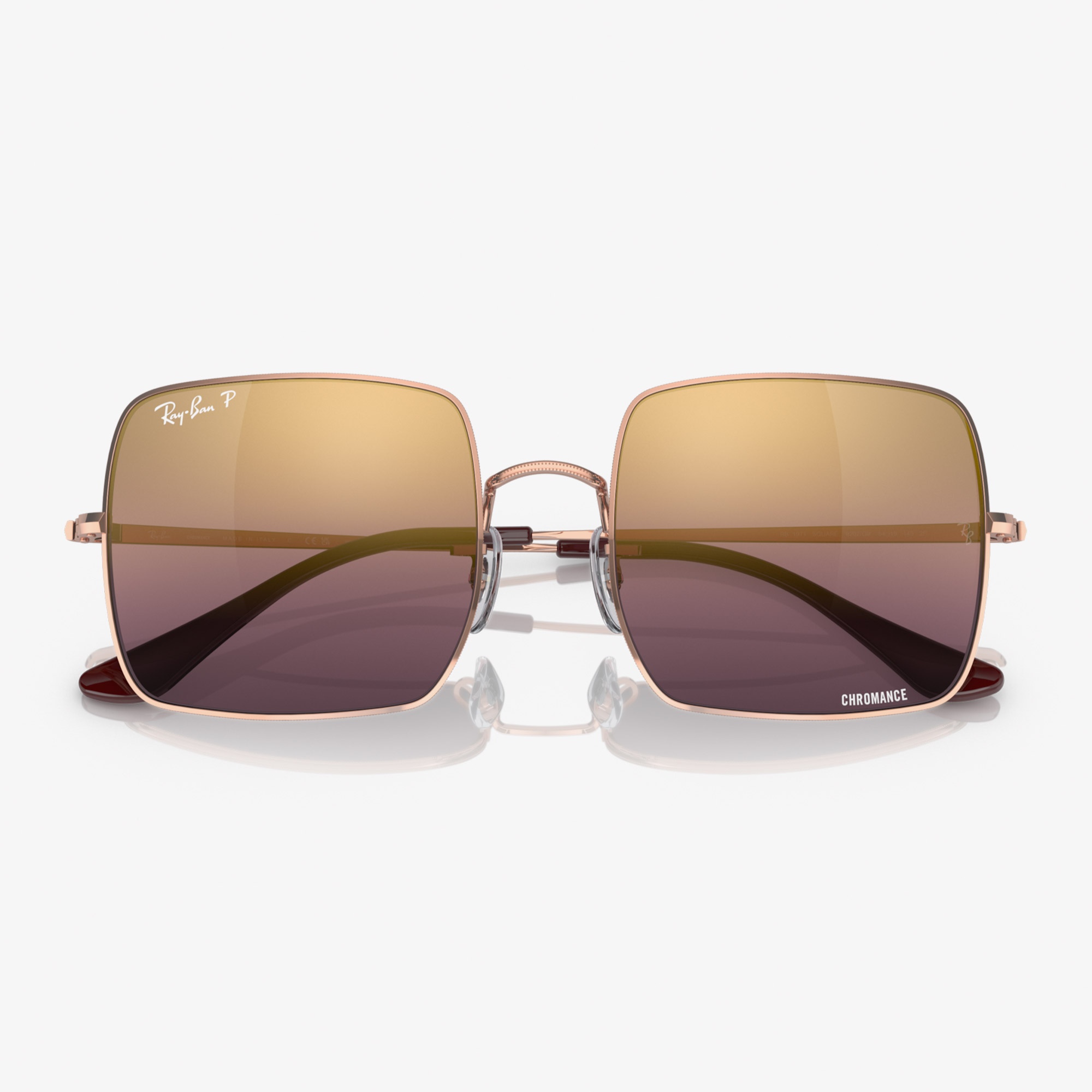 Ray-Ban Square 1971 Chromance RB1971 Kadın Pembe Güneş Gözlüğü