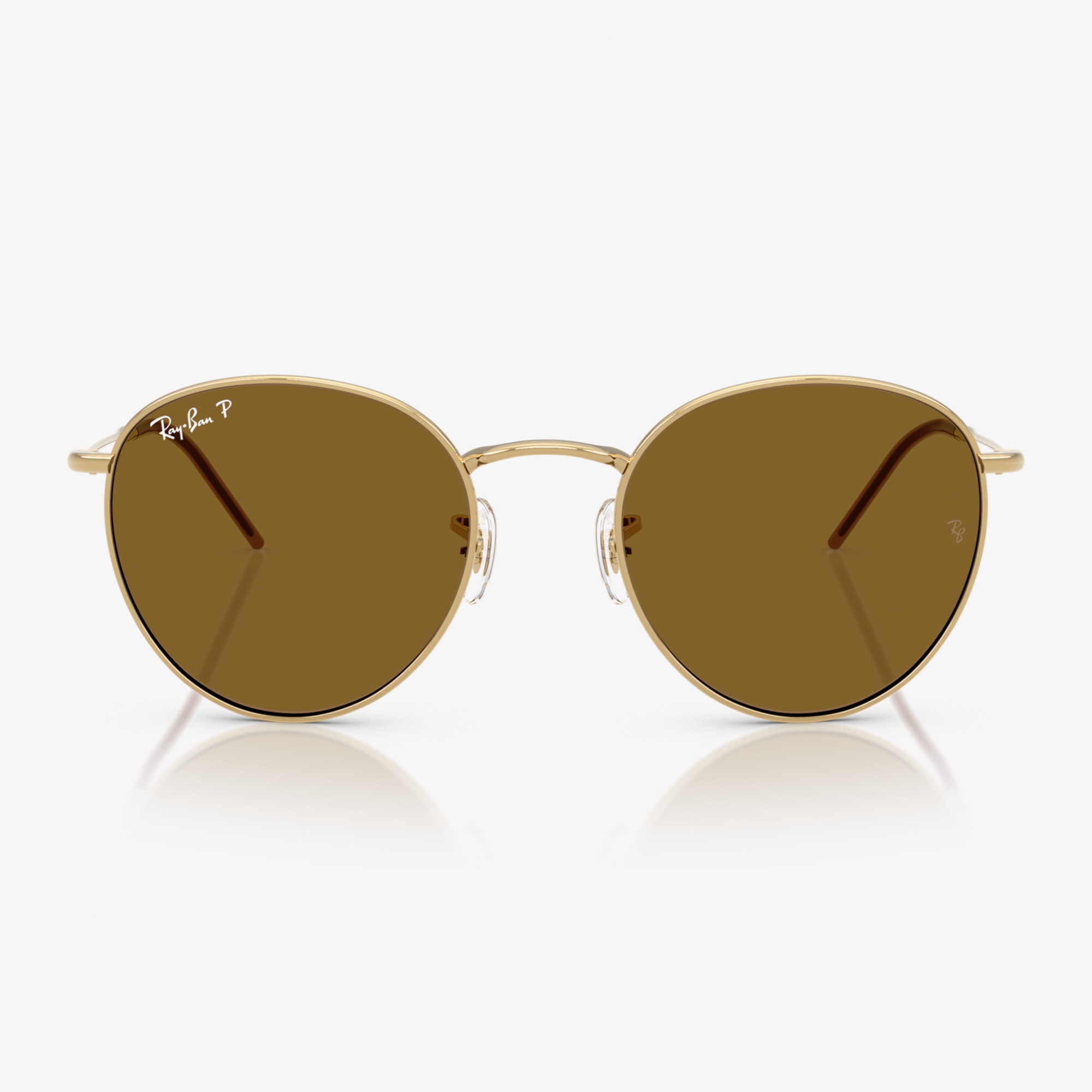 Ray-Ban Round Reverse RBR0103S Unisex Kahverengi Güneş Gözlüğü