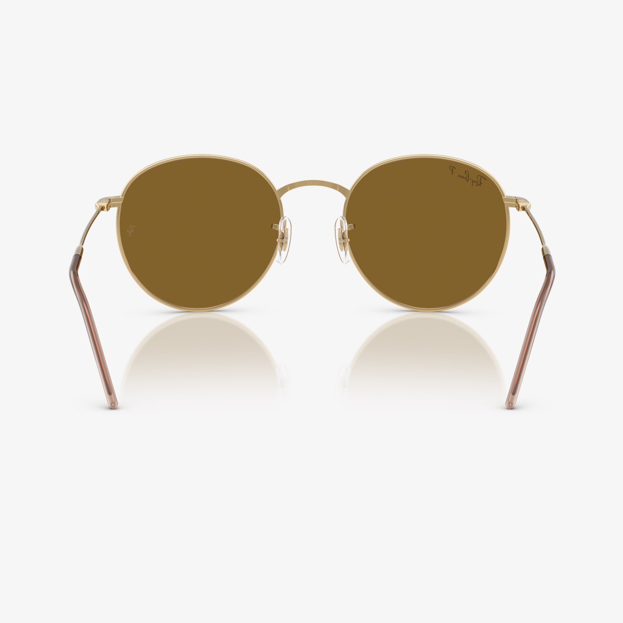 Ray-Ban Round Reverse RBR0103S Unisex Kahverengi Güneş Gözlüğü