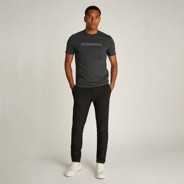  Calvin Klein Structured Embroidery Erkek Siyah T-Shirt