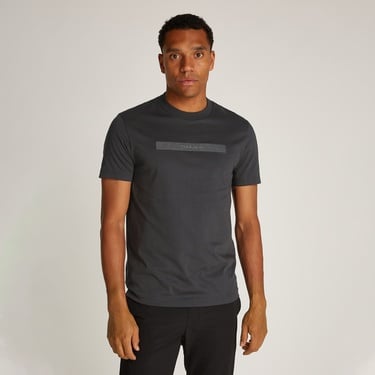  Calvin Klein Structured Embroidery Erkek Siyah T-Shirt