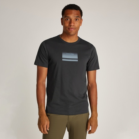  Calvin Klein Gradient Logo Erkek Siyah T-Shirt