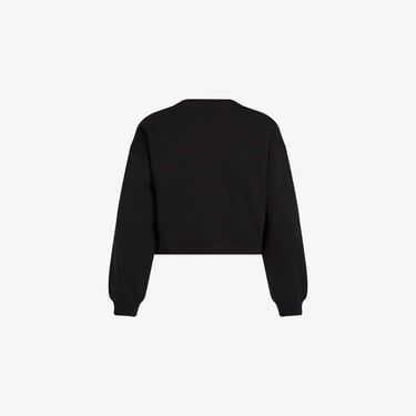  Calvin Klein Glitter Monologo Çocuk Siyah Sweatshirt