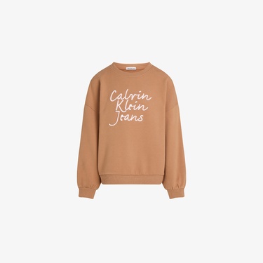  Calvin Klein Çocuk Kahverengi Sweatshirt