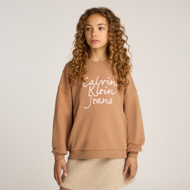  Calvin Klein Çocuk Kahverengi Sweatshirt
